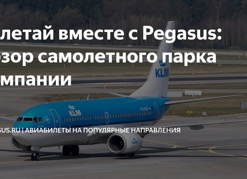 Взлетай вместе с Pegasus: обзор самолетного парка компании